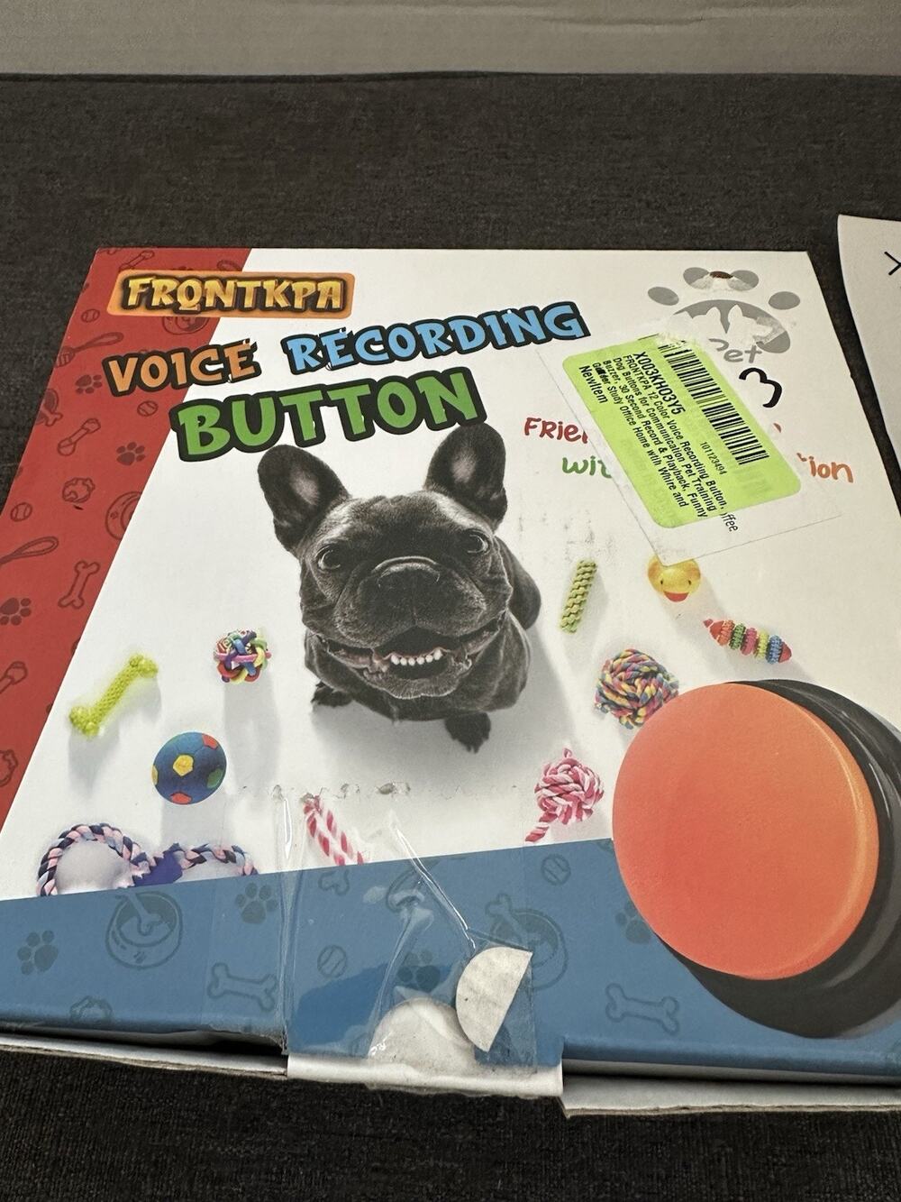 Frontkpa Dog Talking Buttons 4 Pack Voice Recording Pet Communication Training